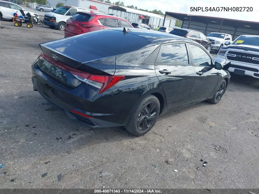 2022 Hyundai Elantra Sel VIN: 5NPLS4AG7NH082720 Lot: 40871343