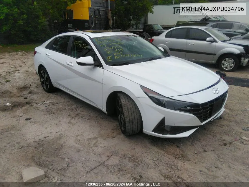 KMHLN4AJXPU034796 2023 Hyundai Elantra