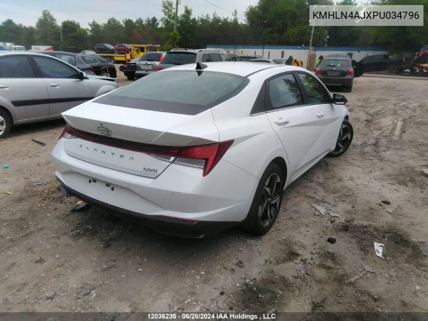 2023 Hyundai Elantra VIN: KMHLN4AJXPU034796 Lot: 12036235