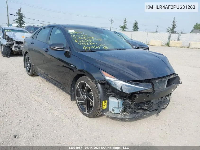 KMHLR4AF2PU631263 2023 Hyundai Elantra N Line