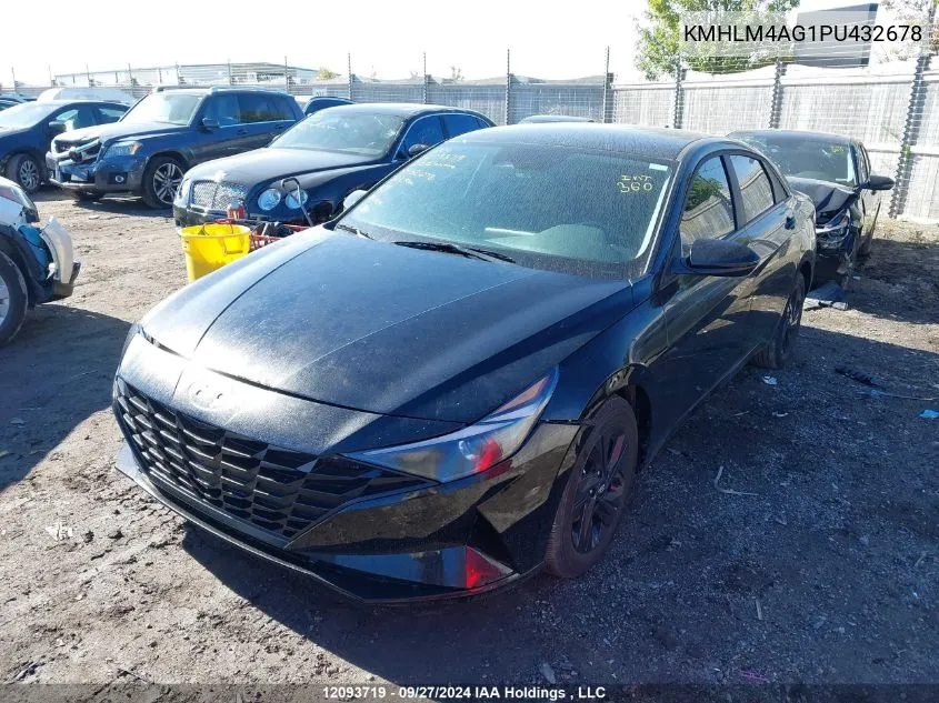 2023 Hyundai Elantra Preferred Ivt VIN: KMHLM4AG1PU432678 Lot: 12093719