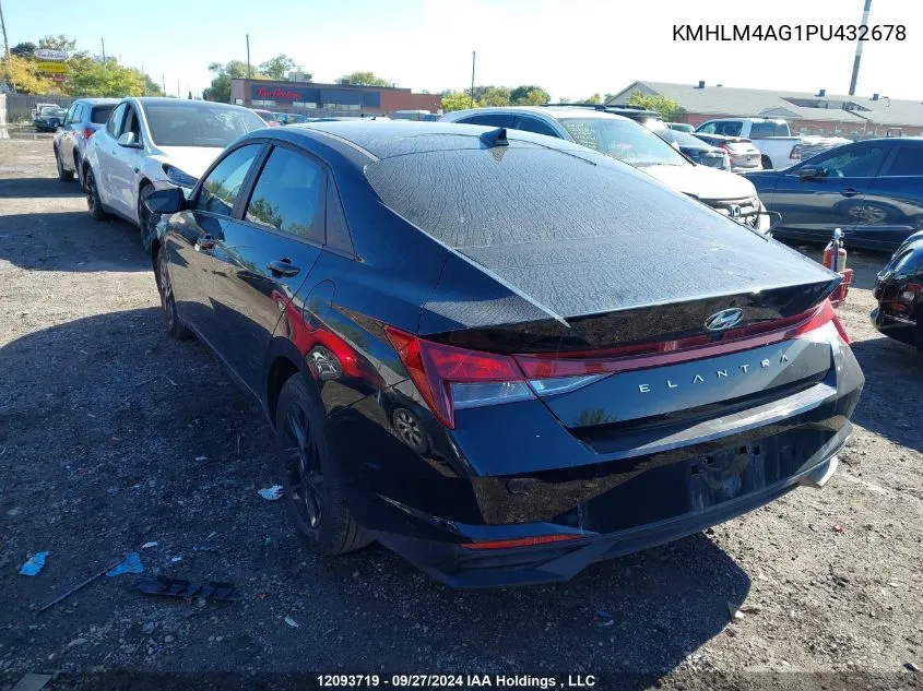 KMHLM4AG1PU432678 2023 Hyundai Elantra Preferred Ivt