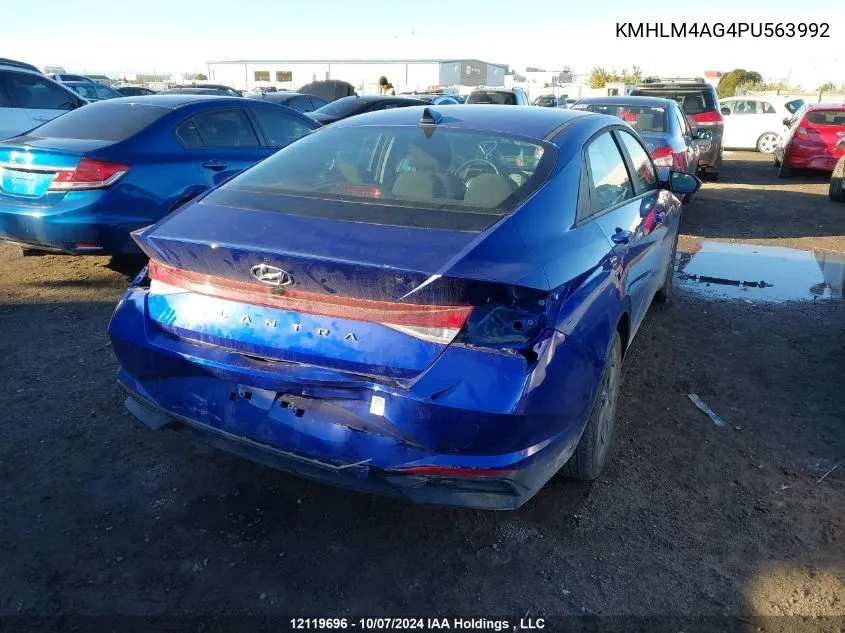 KMHLM4AG4PU563992 2023 Hyundai Elantra Sel