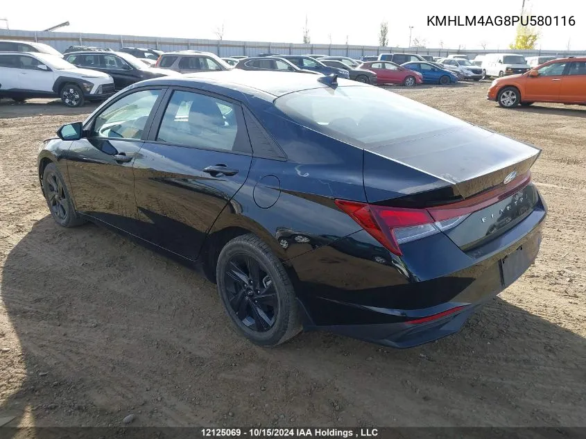 KMHLM4AG8PU580116 2023 Hyundai Elantra Sel