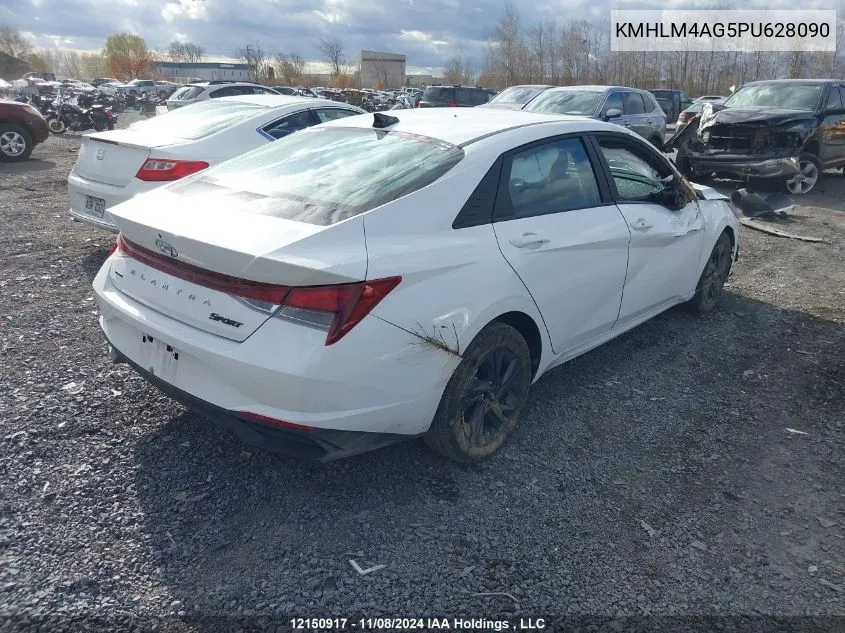 2023 Hyundai Elantra Sel VIN: KMHLM4AG5PU628090 Lot: 12150917