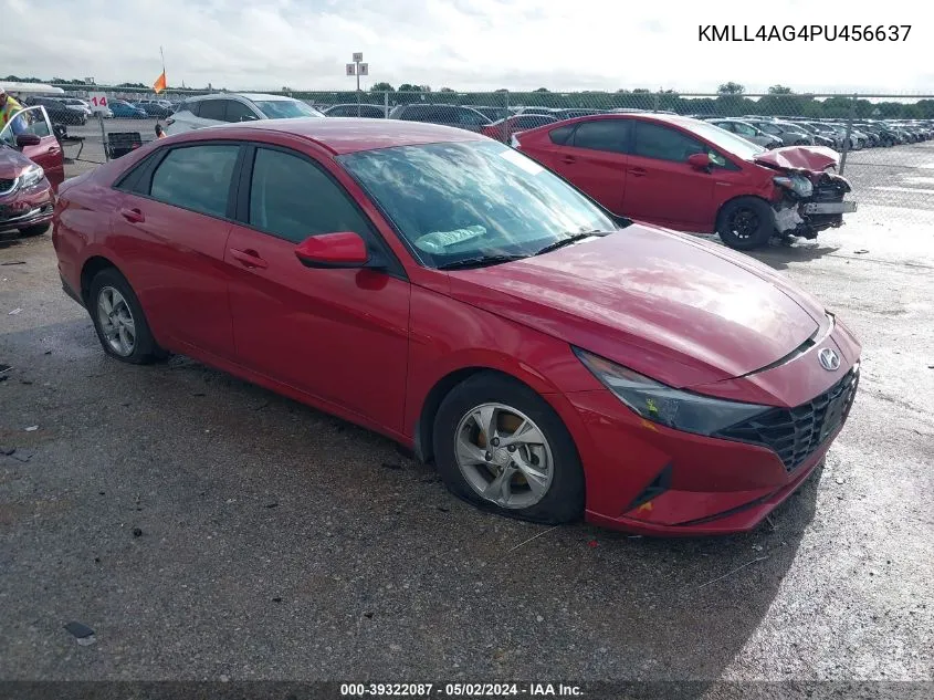 2023 Hyundai Elantra Se VIN: KMLL4AG4PU456637 Lot: 39322087