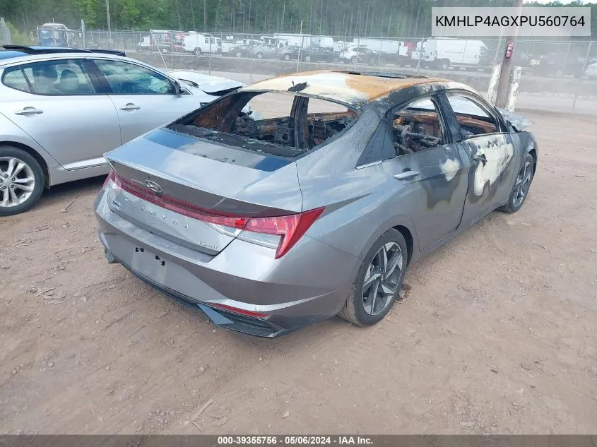 KMHLP4AGXPU560764 2023 Hyundai Elantra Limited