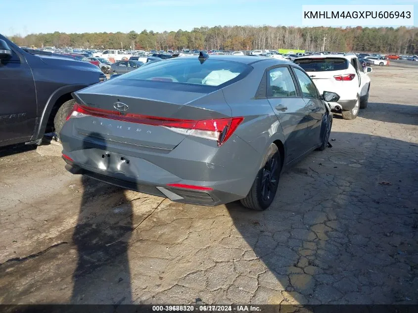 2023 Hyundai Elantra Sel VIN: KMHLM4AGXPU606943 Lot: 39688320