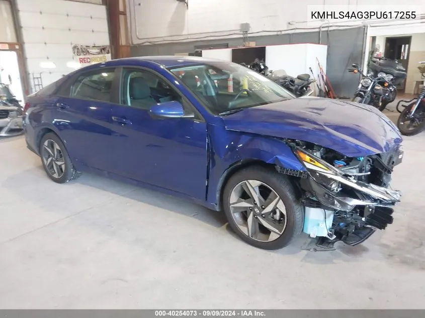 KMHLS4AG3PU617255 2023 Hyundai Elantra Sel