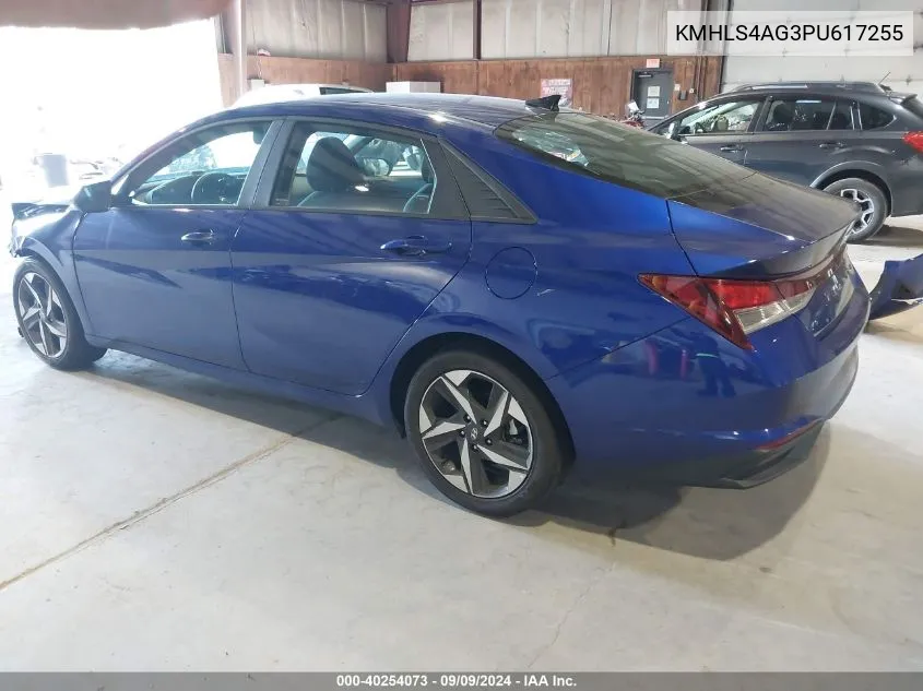 KMHLS4AG3PU617255 2023 Hyundai Elantra Sel