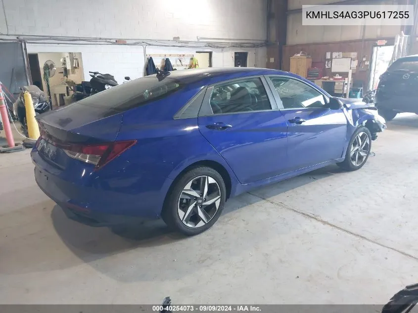 KMHLS4AG3PU617255 2023 Hyundai Elantra Sel