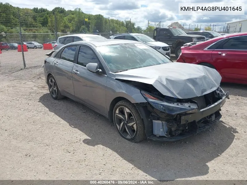 2023 Hyundai Elantra Limited VIN: KMHLP4AG8PU401645 Lot: 40260476