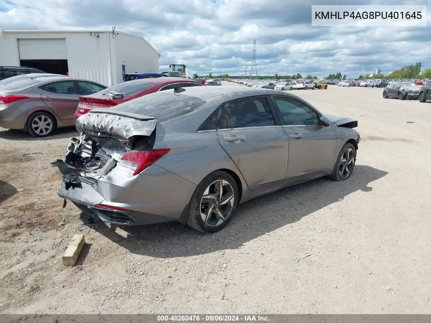 2023 Hyundai Elantra Limited VIN: KMHLP4AG8PU401645 Lot: 40260476