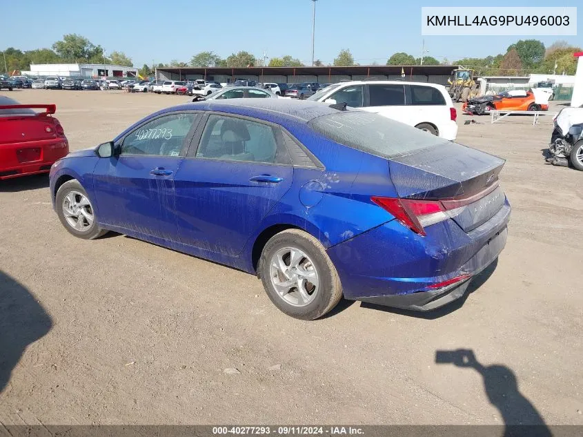 2023 Hyundai Elantra Se VIN: KMHLL4AG9PU496003 Lot: 40277293