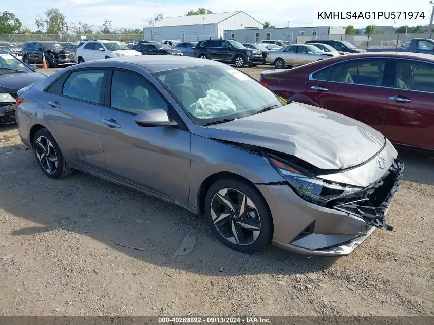 KMHLS4AG1PU571974 2023 Hyundai Elantra Sel