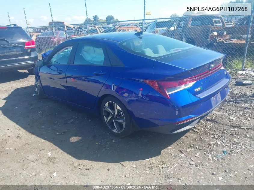 2023 Hyundai Elantra Sel VIN: 5NPLS4AG6PH107268 Lot: 40297384