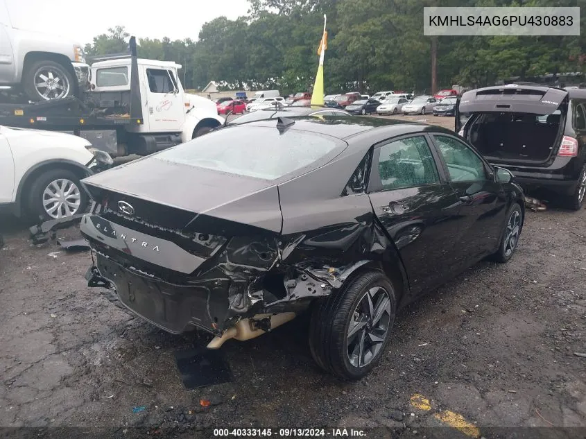 KMHLS4AG6PU430883 2023 Hyundai Elantra Sel