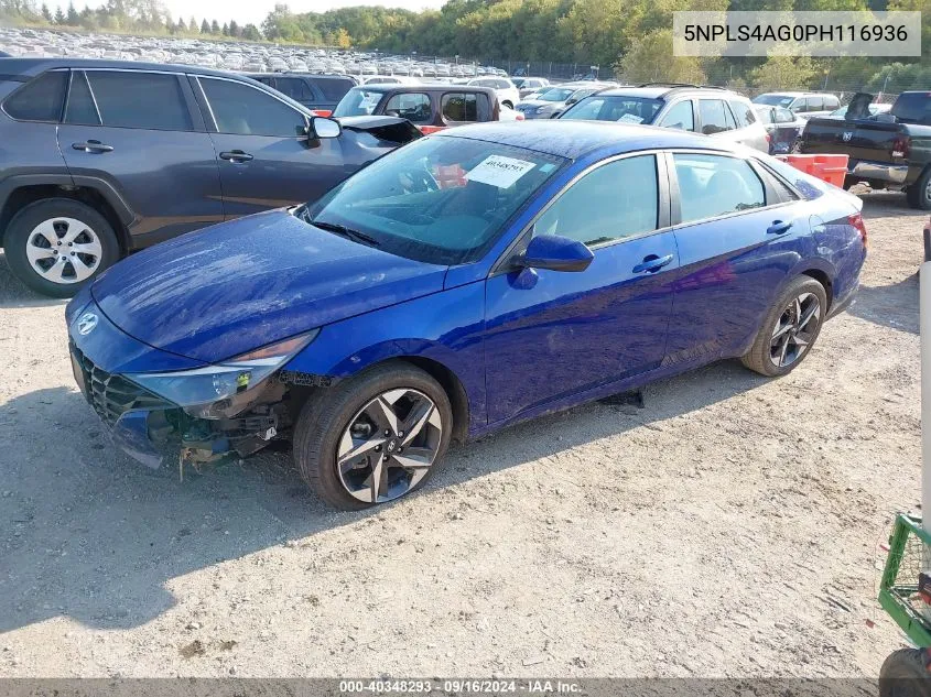 2023 Hyundai Elantra Sel VIN: 5NPLS4AG0PH116936 Lot: 40348293