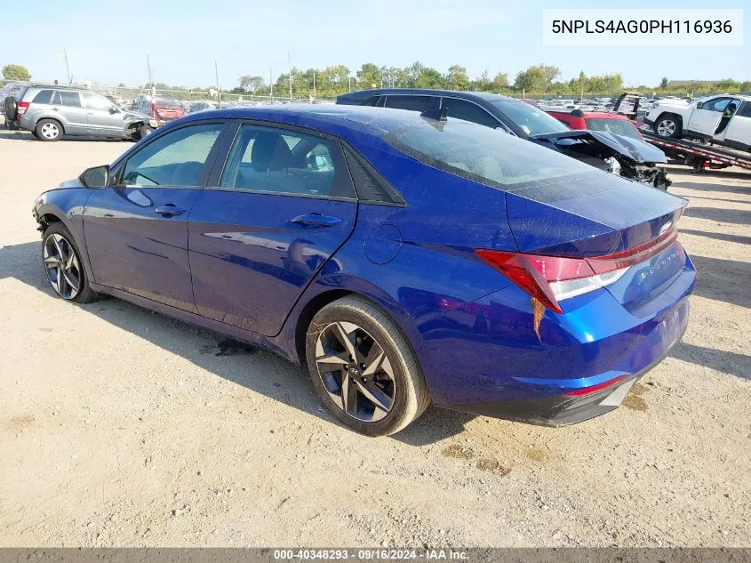 5NPLS4AG0PH116936 2023 Hyundai Elantra Sel