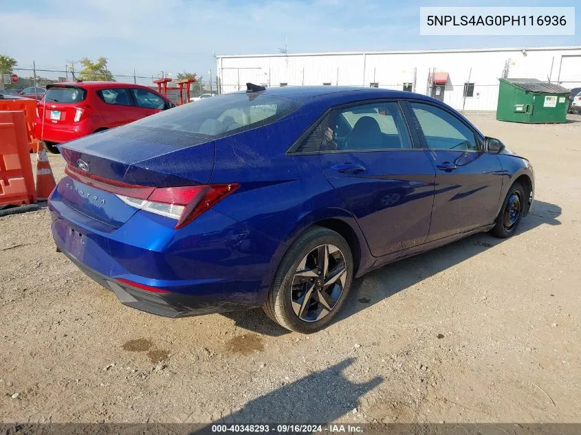 2023 Hyundai Elantra Sel VIN: 5NPLS4AG0PH116936 Lot: 40348293