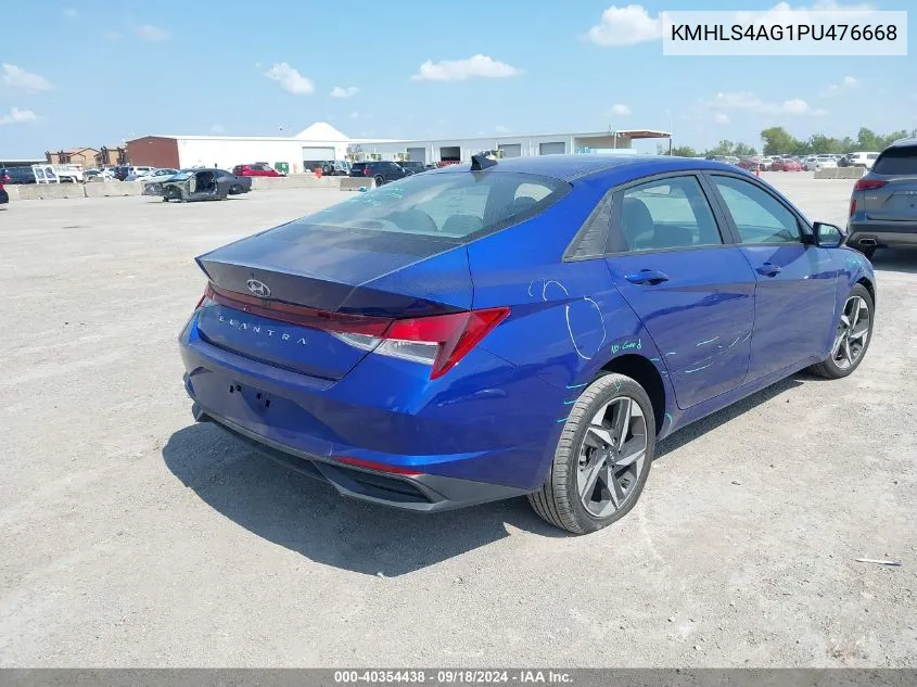 KMHLS4AG1PU476668 2023 Hyundai Elantra Sel