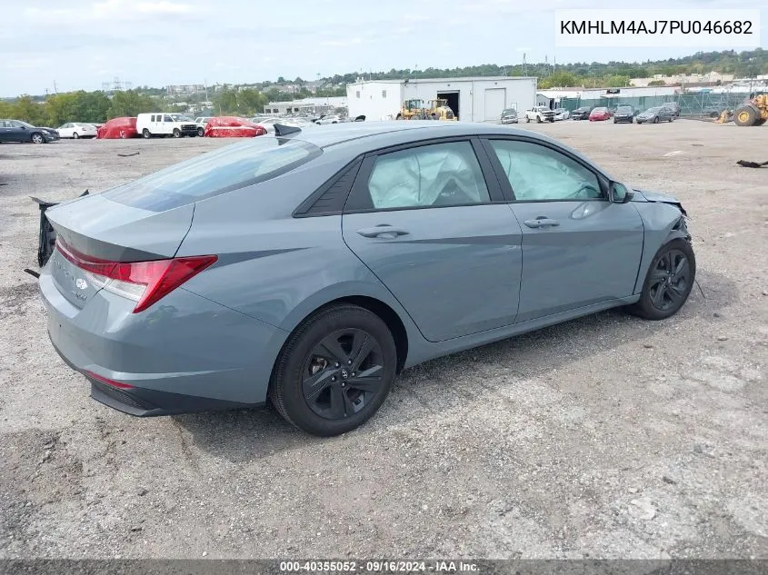 2023 Hyundai Elantra Hybrid Blue VIN: KMHLM4AJ7PU046682 Lot: 40355052