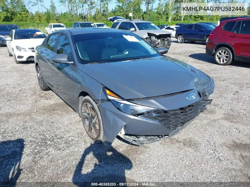 2023 Hyundai Elantra Limited VIN: KMHLP4AG7PU582446 Lot: 40355203