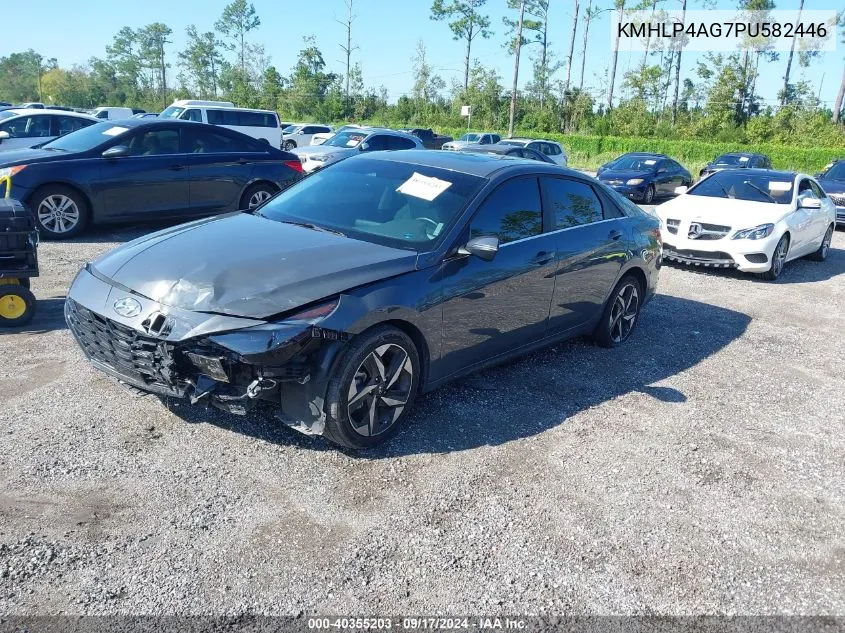 2023 Hyundai Elantra Limited VIN: KMHLP4AG7PU582446 Lot: 40355203