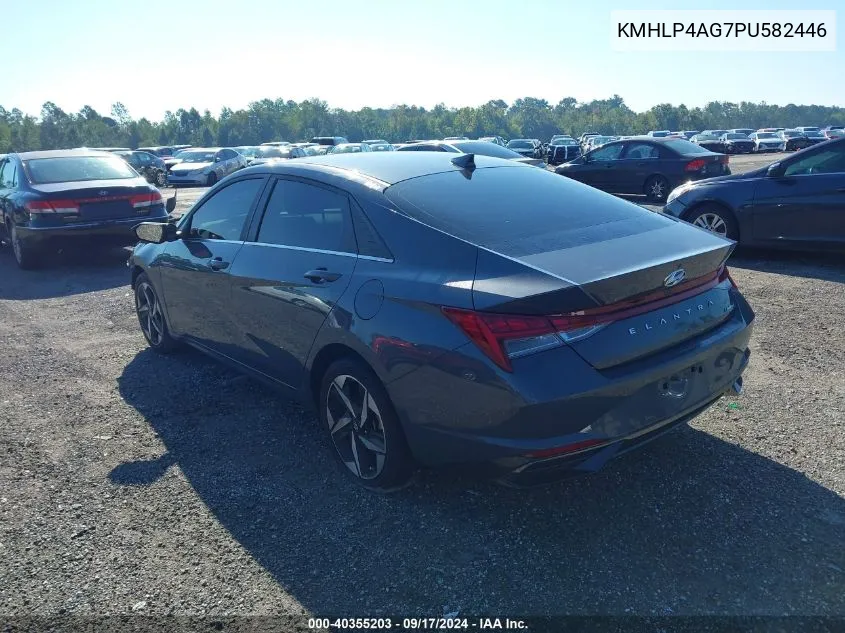 KMHLP4AG7PU582446 2023 Hyundai Elantra Limited