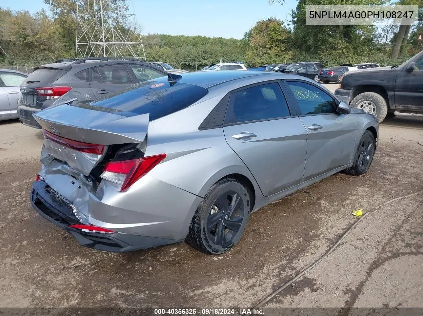 2023 Hyundai Elantra Sel VIN: 5NPLM4AG0PH108247 Lot: 40356325