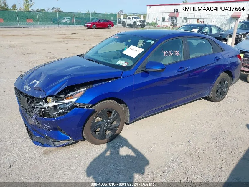 2023 Hyundai Elantra Sel VIN: KMHLM4AG4PU437664 Lot: 40367816