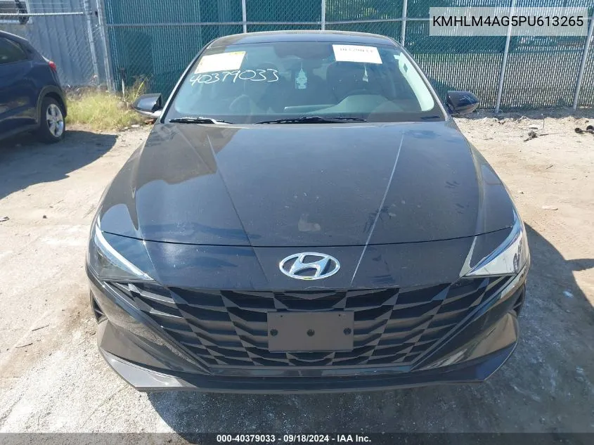 2023 Hyundai Elantra Sel VIN: KMHLM4AG5PU613265 Lot: 40379033