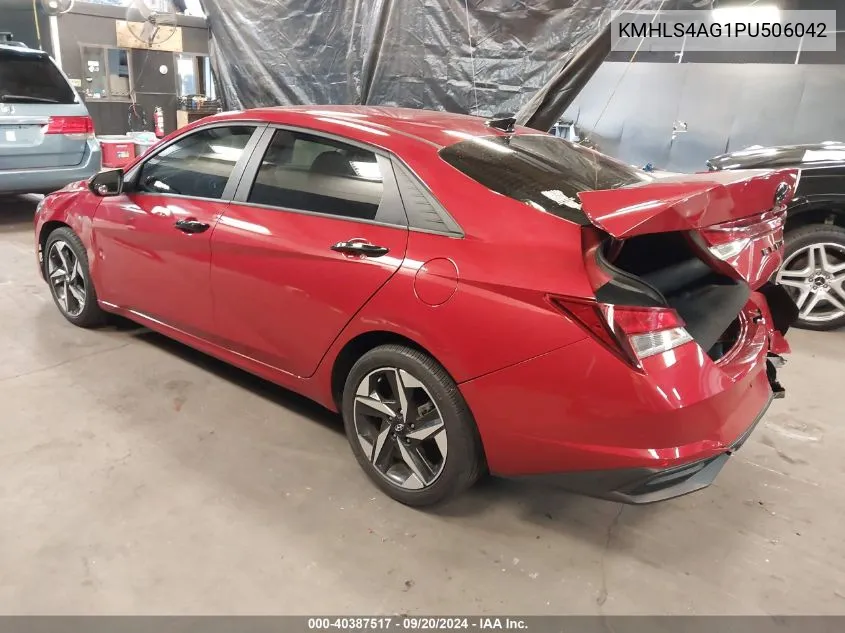 KMHLS4AG1PU506042 2023 Hyundai Elantra Sel