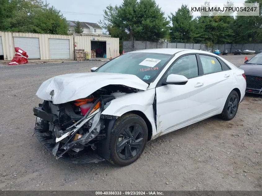 2023 Hyundai Elantra Hybrid Blue VIN: KMHLM4AJ7PU054247 Lot: 40388333