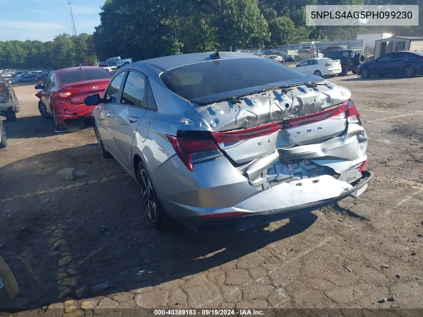 2023 Hyundai Elantra Sel VIN: 5NPLS4AG5PH099230 Lot: 40389183