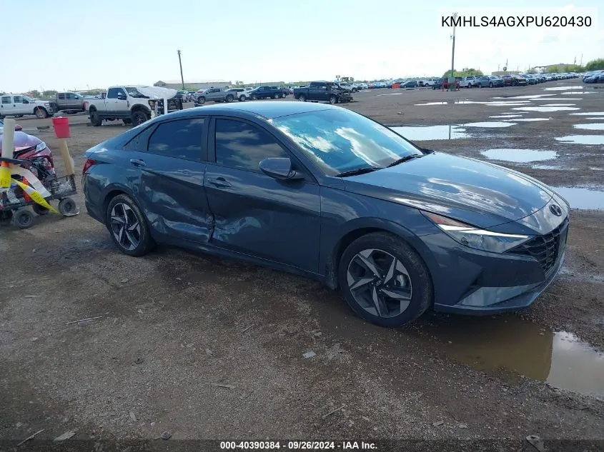 2023 Hyundai Elantra Sel VIN: KMHLS4AGXPU620430 Lot: 40390384