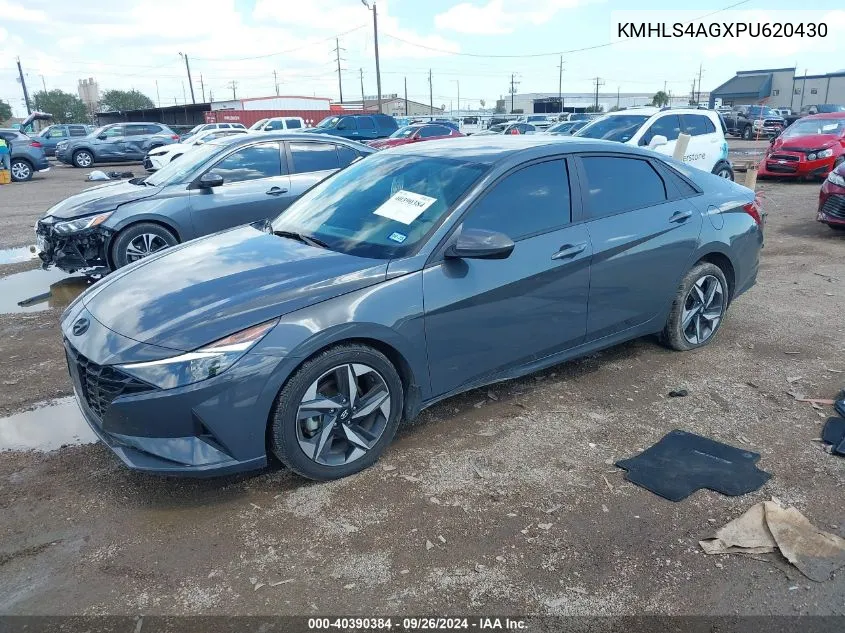 2023 Hyundai Elantra Sel VIN: KMHLS4AGXPU620430 Lot: 40390384