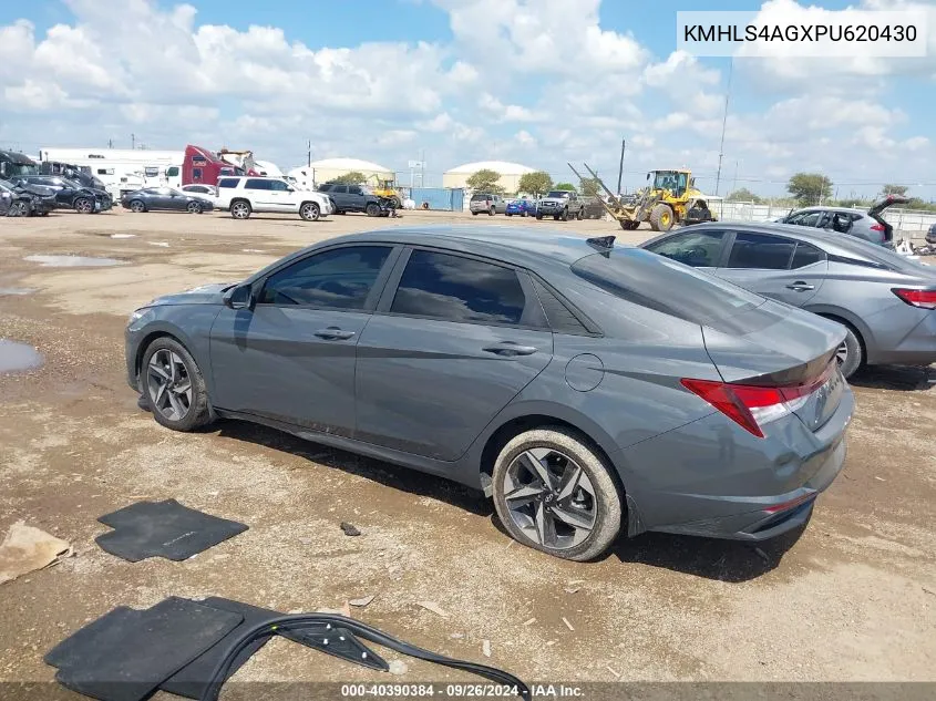 2023 Hyundai Elantra Sel VIN: KMHLS4AGXPU620430 Lot: 40390384