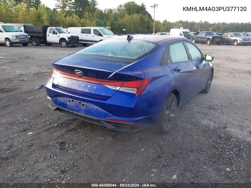 2023 Hyundai Elantra Sel VIN: KMHLM4AG3PU377120 Lot: 40395045