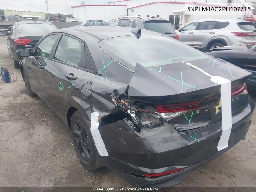 5NPLM4AG2PH107715 2023 Hyundai Elantra Sel