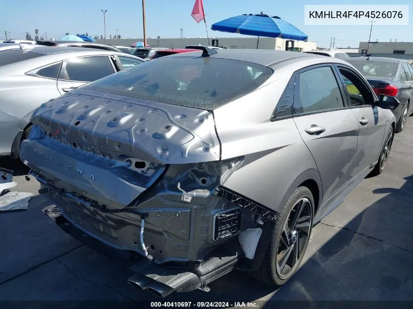 2023 Hyundai Elantra N Line VIN: KMHLR4F4P4526076 Lot: 40410697