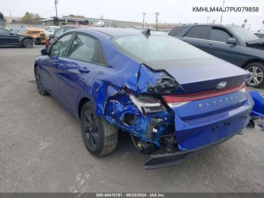 2023 Hyundai Elantra Hybrid Blue VIN: KMHLM4AJ7PU079858 Lot: 40415191