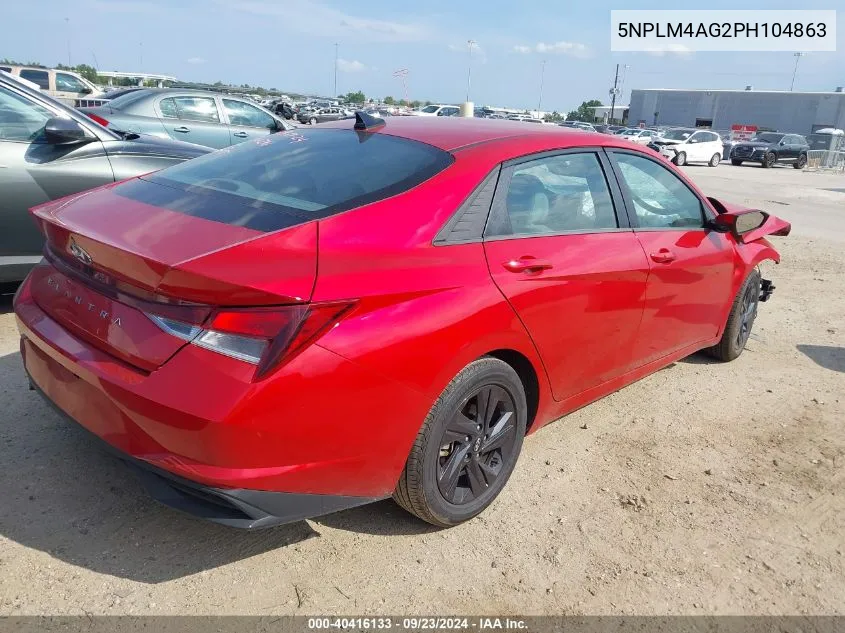 5NPLM4AG2PH104863 2023 Hyundai Elantra Sel