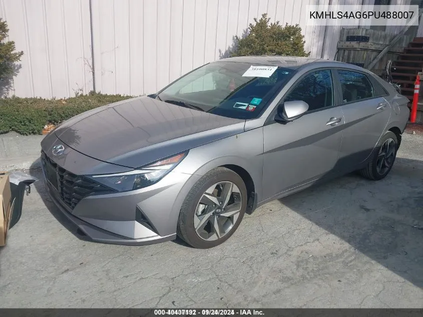 KMHLS4AG6PU488007 2023 Hyundai Elantra Sel