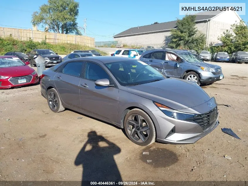 2023 Hyundai Elantra Sel VIN: KMHLS4AG2PU514621 Lot: 40446361