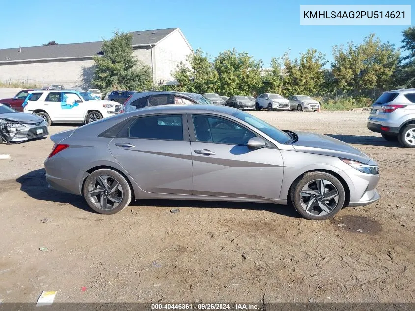 KMHLS4AG2PU514621 2023 Hyundai Elantra Sel