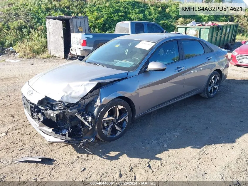 2023 Hyundai Elantra Sel VIN: KMHLS4AG2PU514621 Lot: 40446361