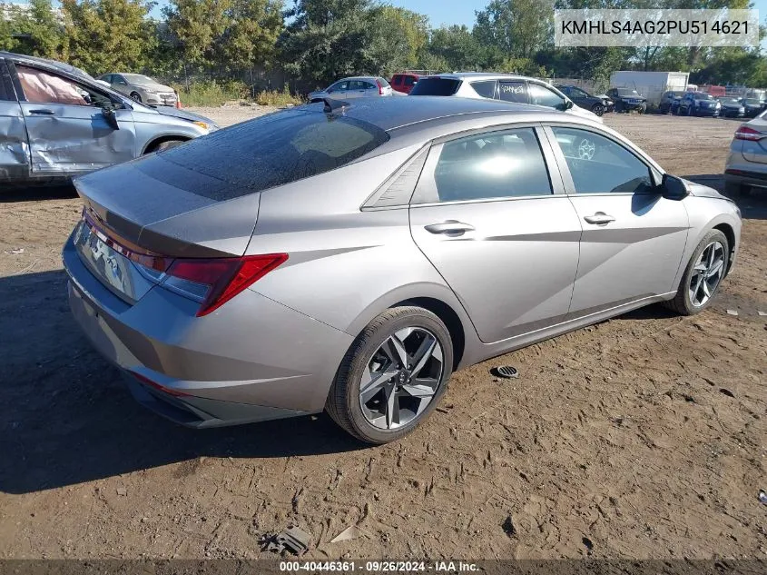 2023 Hyundai Elantra Sel VIN: KMHLS4AG2PU514621 Lot: 40446361