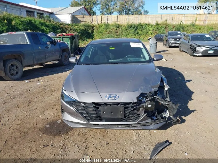 2023 Hyundai Elantra Sel VIN: KMHLS4AG2PU514621 Lot: 40446361