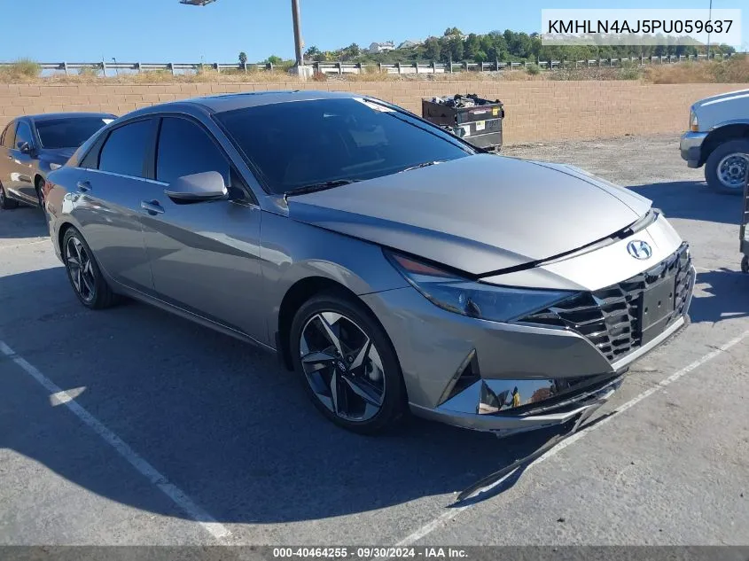 2023 Hyundai Elantra Hybrid Limited VIN: KMHLN4AJ5PU059637 Lot: 40464255